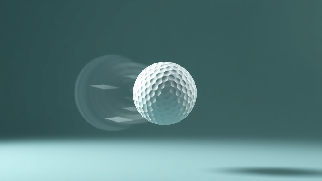 골프공의 백스핀이 공기 흐름과 만나 양력을 발생하는 물리적 원리 시각화